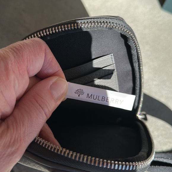 NEW MULBERRY LEATHER ZIPPERED POUCH BAG - Picture 8 of 11